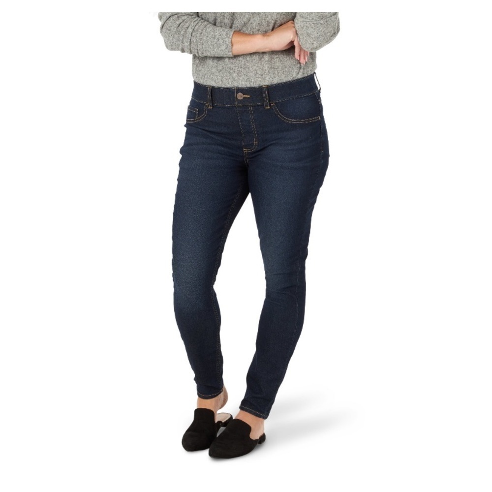 ✨New✨ size small Lee Women’s Mid Rise Pull On Stretch Jeggings